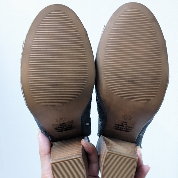 Diba slate blue leather sandal booties - Picture 14 of 16